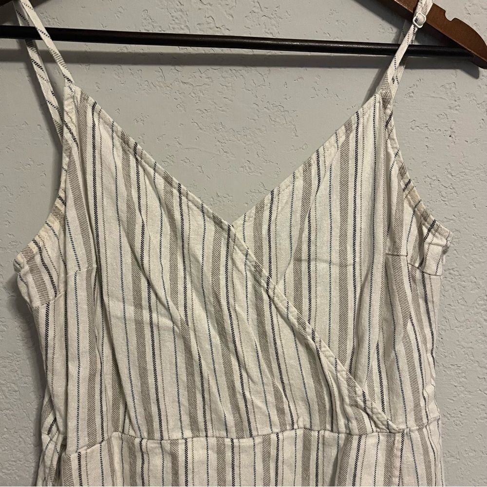 Gianni Bini Tan Striped Romper - Picture 3 of 11